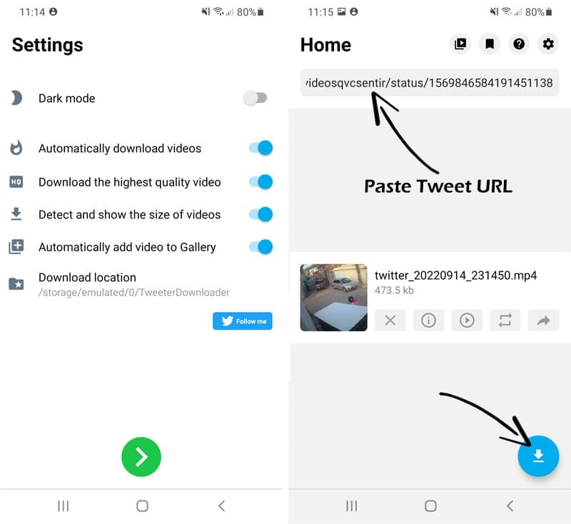 Download Twitter Videos On Android