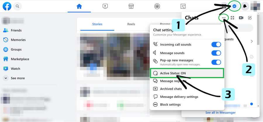 Hide Active Status on Facebook